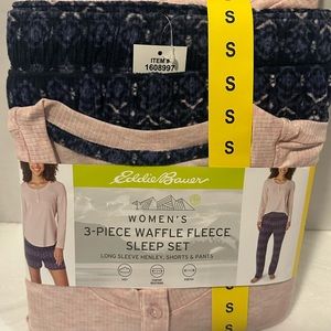 Eddie Bauer 3-piece women’s waffle fleece set
